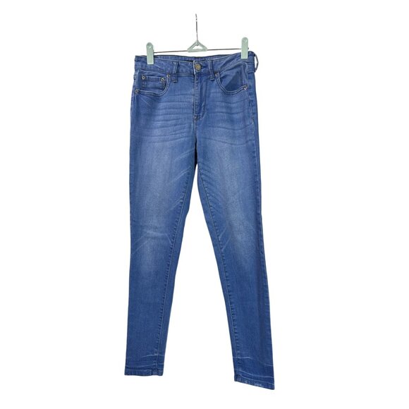 Aeropostale Womens High Waisted Jegging Jeans Size 4 Blue Denim Stretch - Picture 1 of 4